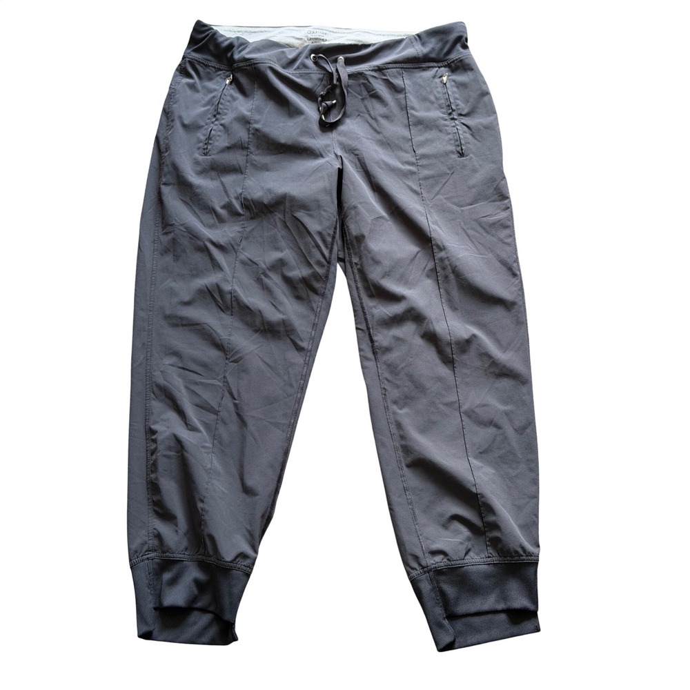 Calvin Klein Performance Jogger Pants Womens XL Grey Stretch Pocket Drawstring - Picture 2 of 4